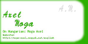 axel moga business card